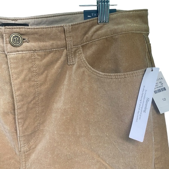 Talbots Corduroy Jegging Gold Size 12 - Picture 2 of 8